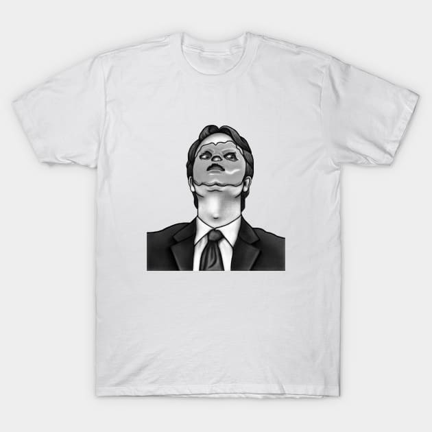 Dwight CPR Doll Face T-Shirt by millayabella